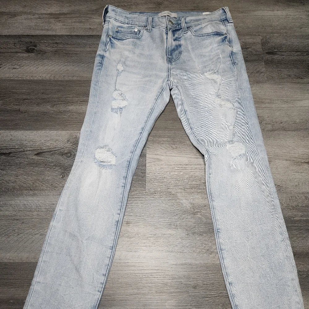 Pacsun Men's Stacked Skinny Stretch Jeans Light Blue 30x30 - Picture 1 of 8